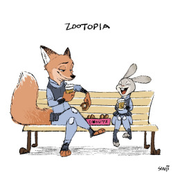 sanjiseo:  Zootopia. Behind the scene I hope. Break time or Dating.