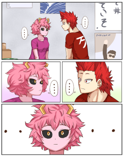 bnha-bitch:  I have a headcanon that Ashido is literally the