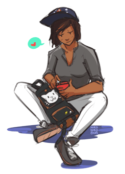 nikoniko808:doodled korra in some of my clothes and ye she’s