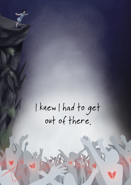 thetinytaco:   After watching this video, seeing this quote, and listening to this song, I had such a wave of inspiration. I wanted to create something that goes through what Mark has been through, with a mixture of my own experiences. I have always relat
