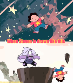 littlestevenuniversethings:  #10: When Steven is drawn like this.