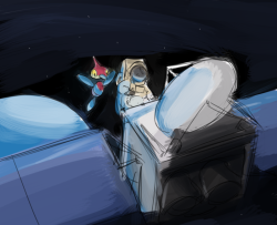 alternative-pokemon-art:  Artist A Pokemon in space by request.