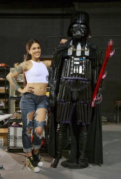 fuckandyes:  wilwheaton:  Adult Film Star Builds a Darth Vader