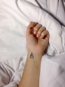 1337tattoos:  One of the symbols for silver in alchemy. submitted