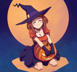 unseriousguy: A Halloween Ochako because I couldn’t think of