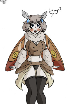 Moth girl wants lamp bröther. Also some colour variants.Commission