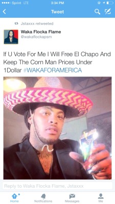 underprivileged-kids:  childishgambooty:  VOTE FOR THIS NIGGA