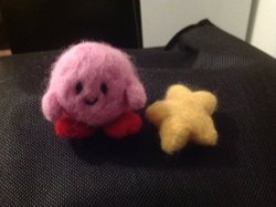 im trying out needle felting because it looked fun to do. second