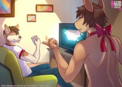 fuckyeahgayyiff:  tarathiel:  Art by Raji for Hardblush.  hella