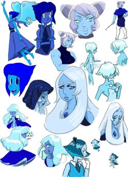 keridoki:   Here is the final product of my blue gem doodles,