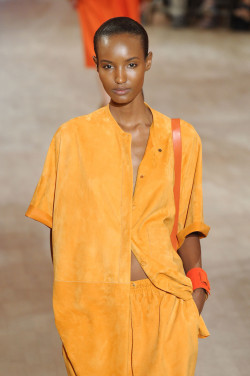 aeuea:  africanstyleinsider:  Fatima Siad for Hermes SS12   ANTM