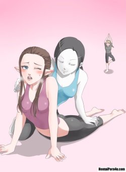 HentaiPorn4u.com Pic- Zelda and Wii Fit Trainer (not porn but