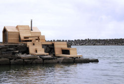 weandthecolor:  A Seaside Sauna in NorwayThis sauna was designed