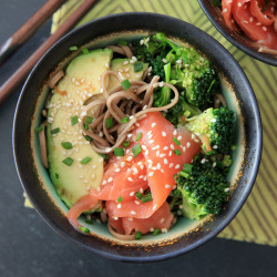 lets-just-eat:  Smoked Salmon Soba Bowl