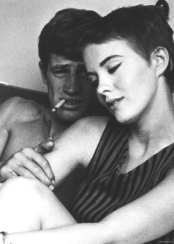 almavio: Jean- Paul Belmondo et Jean Seberg • A bout de souffle,