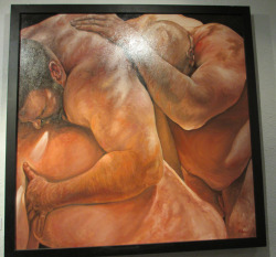 hugemusclegeek:  One of the paintings at the opening of “Guys