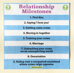 obviousplant:Relationship milestones.