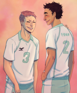 zid-man:  Re-post of an older drawing made more Matsuhana ( ͡°