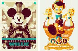 mickeyandcompany:  Disney posters by Tom Whalen  These are not