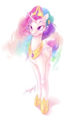 texasuberalles:  Princess Celestia by DesignJH  Princess Luna