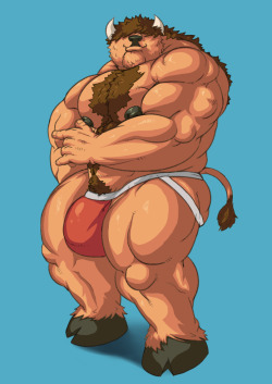 bluekumabox:  Wanna hangout with the big bison? 