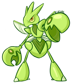 dorkarts:  Pic for a giveaway page. Planet Scizor! 