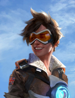 merkymerx:  Tracer (Lena Oxton) This was a blast to do! Her smile