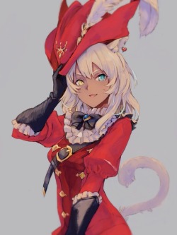 takenisketch:  rdm miqo’te