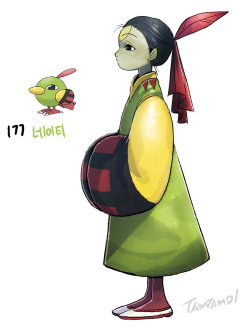 tamtamdi:  Pokemon Gijinka 177.  Natu   178.  Xatu   