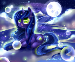 theponyartcollection:  Sea of fireflies by =AquaGalaxy