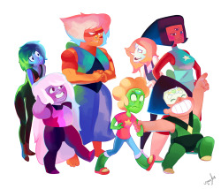 vanefox:  The gems all cosplay each other! I’d do a background