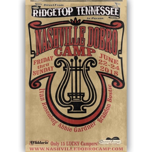 <p>In honor of #internationalwomensday we’d like to suggest you come to Nashville and have the inspiring  #abbiegardner teach you to play the resophonic guitar. #ivanrosenberg and @brandonbostic will also be there so you have only everything to gain. We’re excited about this. It’s our first dobro camp and we plan to slide in style. Three spots have already been snatched up so get on it. Registration is open! June 22-24 <a href="http://www.nashvilledobrocamp.com">www.nashvilledobrocamp.com</a> #nashvilleacousticcamps #dobro #resophonicguitar  (at Fiddlestar)</p>