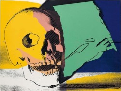 primary-yellow: ANDY WARHOL SKULL, 1976 