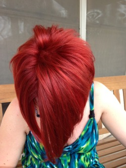 She’s gone red. ;)