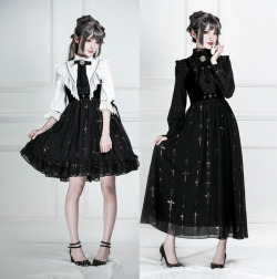 lolita-wardrobe:  NEW Release: Lost Angel 【-The Night Witch-】