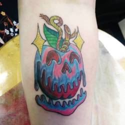 Poison dipped apple   Thank youu.    #ink #tattoos #chelsea #boston