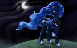 theponyartcollection:  MLP fim - Luna’s Mournful Night by Gregan811