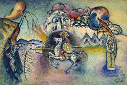 russian-style:  Vasily Kandinsky - Horseman St. George, 1915-1916.