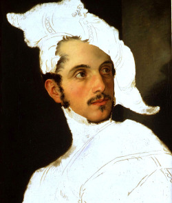 likeafieldmouse:  Pelagio Palagi - Unfinished Portrait (1815)