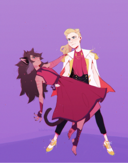 hawberries:  swap [alt: a drawing of catra and adora dancing;