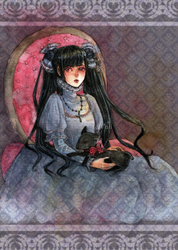 vali-sketchblog:  Countess  Winsor and Netwon watercolors on