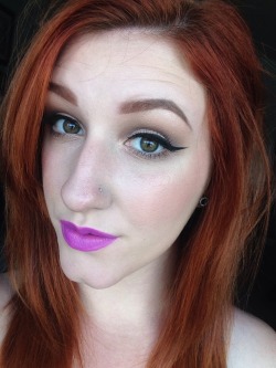 lissathelion:  Playing with purple lips today