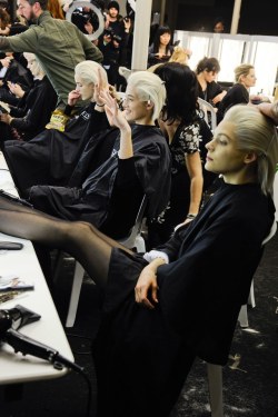 ru-ka: Paris fashion week Backstage at Alexander McQueen  