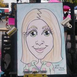 Caricatures at the Central Flea today!      It’s right