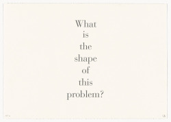 free-parking:  Louise Bourgeois, What is the Shape of This Problem?,