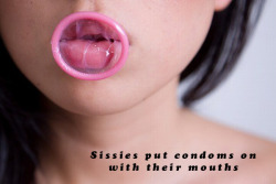 sissytoi4fun:  sissy-stable:  Do you put condoms on at all ?