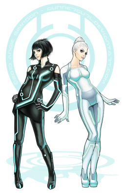 galaxynextdoor:  Ladies of Tron by GunnerGurl