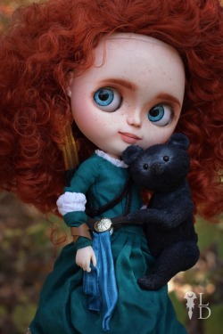 luciana-dolls: Merida Blythe and her brother bear.   Link for