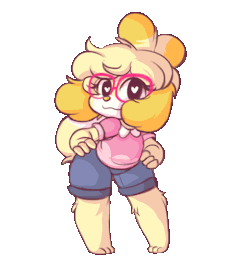 pixpet:An isabelle dancing gif i made EEEEE <333
