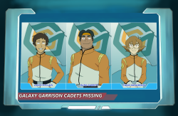 februarywhite:   Whatever you do donâ€™t think about how devastated Lance and Hunkâ€™s families must be about their disappearance. Donâ€™t think about Mrs. Holt whose entire family is gone and who now has no one left. And WHATEVER you do, donâ€™t think